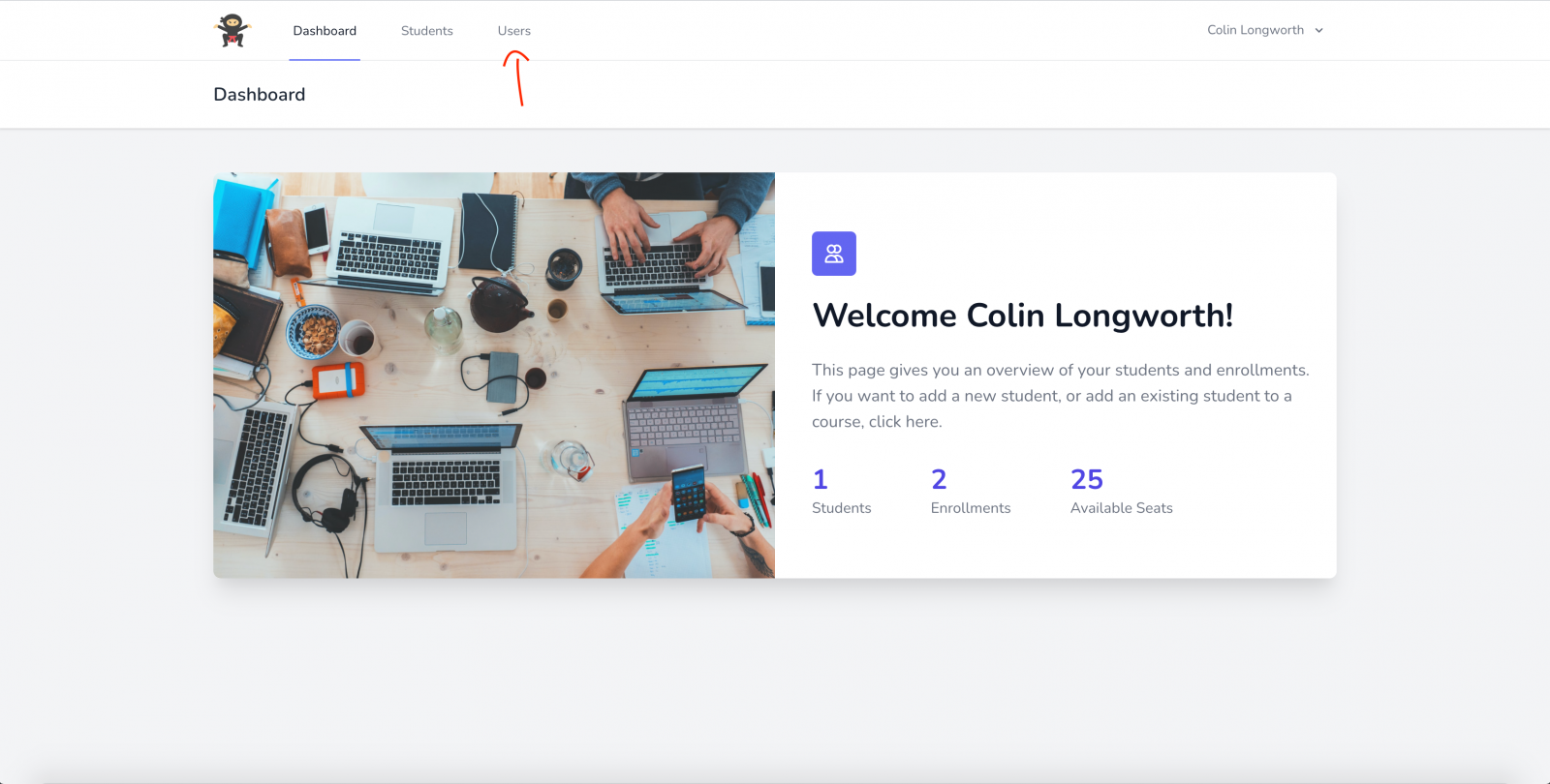 How do I add B2B Users to Thinkific? 1 b2b dashboard users add