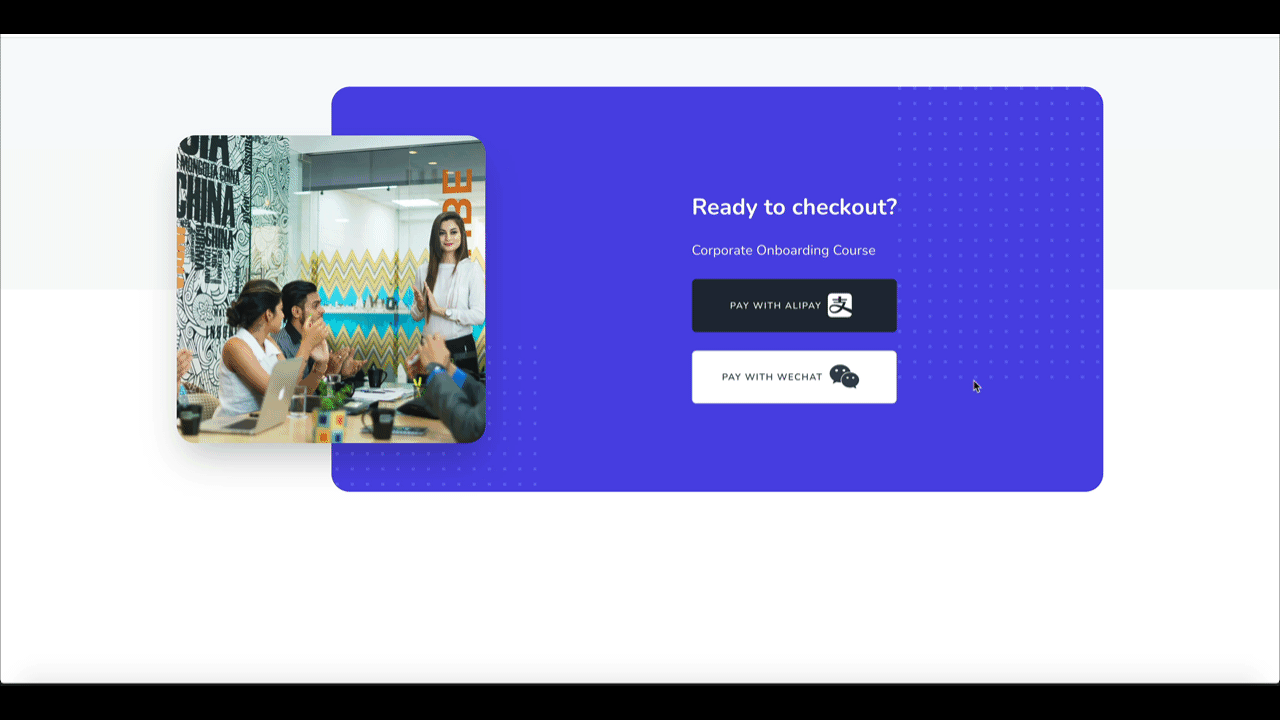 WeChat & AliPay for Thinkific 2 wechat thinkific pay secure